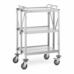 Serviravimo vežimėlis - sulankstomas - 50x83 / 40x58 cm - 90 kg