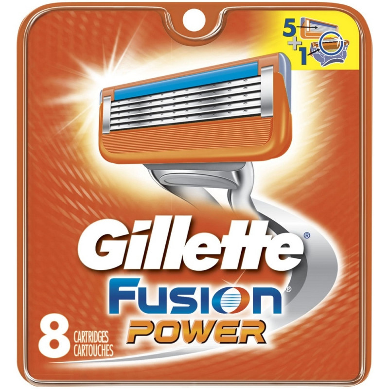 Gillette Fusion POWER skutimosi peiliukai 8 vnt