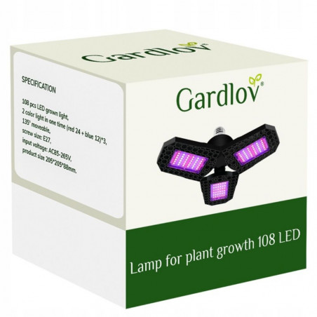 LED augalų lempa 108 LED Gardlov 20440