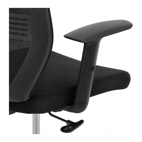 Biuro kėdė - galvos atrama - 50x61 cm sėdynė - iki 150 kg - juoda