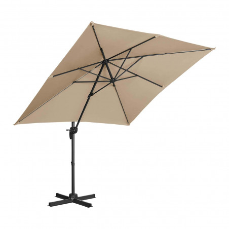 Sodo skėtis - taupe - kvadratinis - 250x250 cm