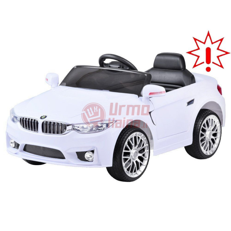 Vaikiškas vienvietis elektromobilis BETA , baltas (Prekė su defektu 9901422)
