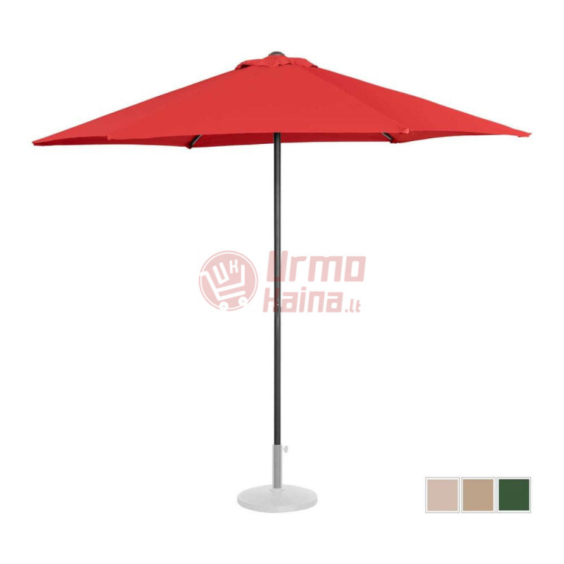 Sodo skėtis - raudona - šešiakampė - Ø 270 cm