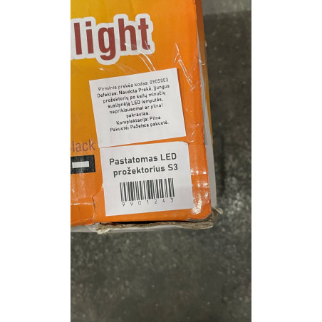 Pastatomas LED prožektorius S3 (Prekė su defektu 9901243)