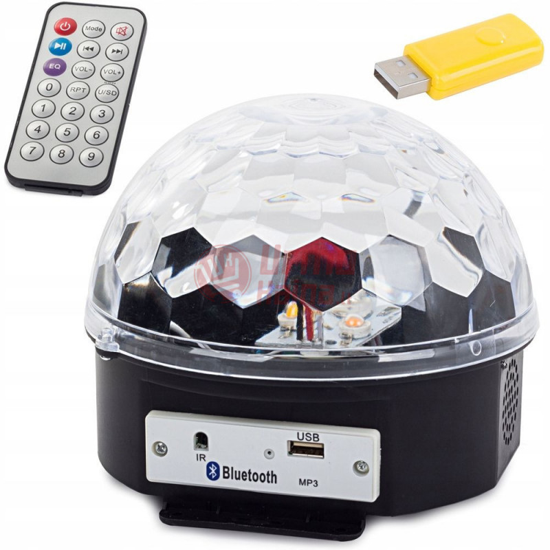 LED Disco rutulys su Bluetooth ir MP3 grotuvu LED Disco rutulys su Bluetooth ir MP3 grotuvu