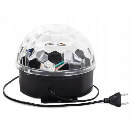 LED Disco rutulys su Bluetooth ir MP3 grotuvu
