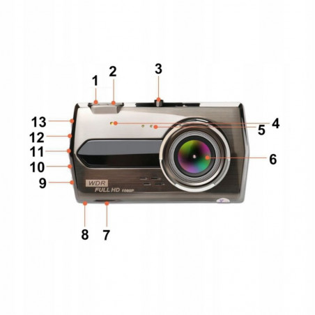 Vaizdo registratorius RF1K su galinio vaizdo kamera