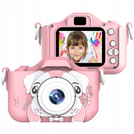 Vaikiškas fotoaparatas su ekranu DOG + SD kortelė