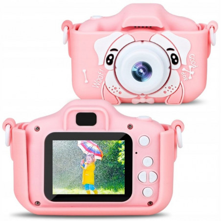 Vaikiškas fotoaparatas su ekranu DOG + SD kortelė