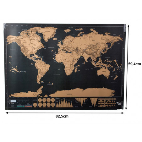 Nutrinamas pasaulio žemėlapis