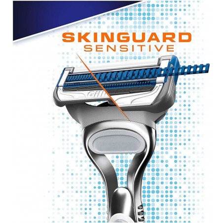 Gillette Fusion Skinguard Sensitive skutimosi peiliukai 14 vnt.