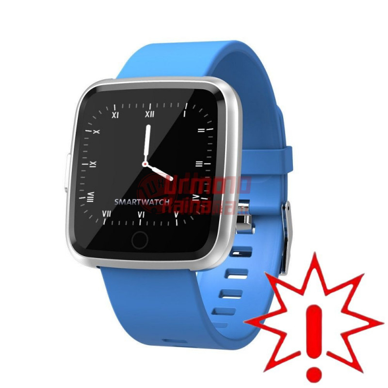 Išmanusis laikrodis su pulso ir spaudimo matuokliu H09, Mėlynos spalvos (Prekė su defektu 9901701)