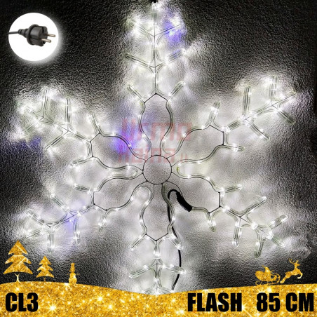 Kalėdinė LED dekoracija Snaigė 85cm FLASH CL3