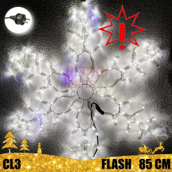 Kalėdinė LED dekoracija Snaigė 85cm FLASH CL3 (Prekė su defektu 9901736)