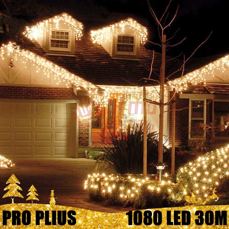 1080 LED Profesionali lauko girlianda varvekliai PRO PLIUS ST IP67