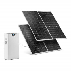Saulės baterijų rinkinys su 2 saulės kolektoriais ir keitikliu - 3000 W - 230 V