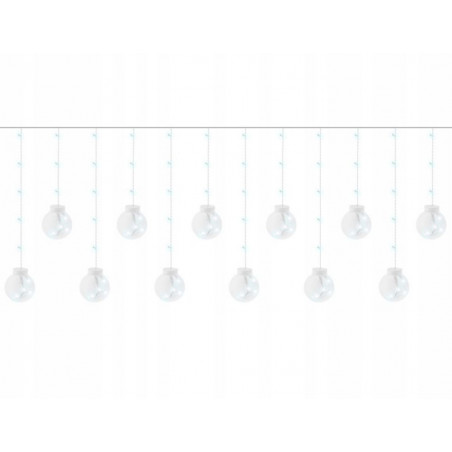 Girlianda "Lemputės", šiltai balta 108 LED 31V