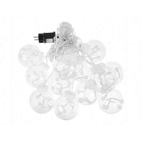 Girlianda "Lemputės", šiltai balta 108 LED 31V