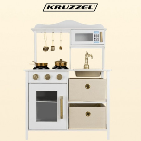 Medinė virtuvė su priedais KR22118