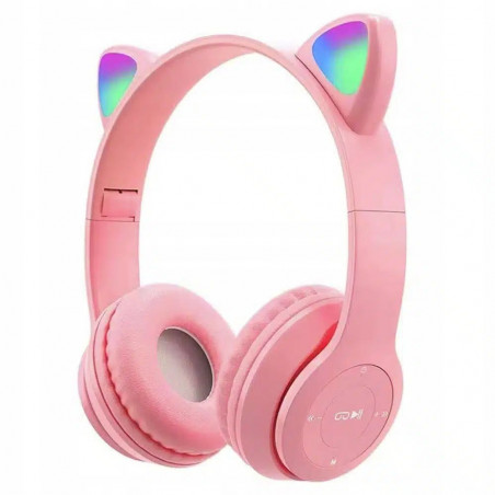 Belaidės Bluetooth ausinės P15 su LED ausimis