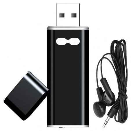 Diktofonas - USB atmintinė su ausinėmis Q13, 8GB