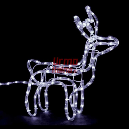 LED dekoracija 3D šviečiantis elnias su rogėmis S CL3