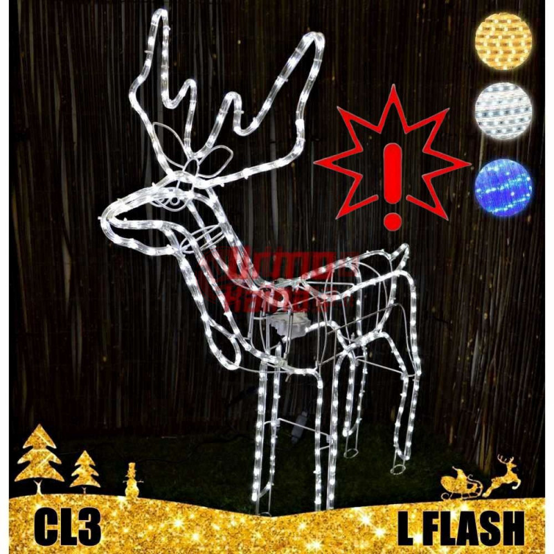 LED dekoracija 3D šviečiantis elnias L Flash CL3 (Prekė su defektu 9901739)
