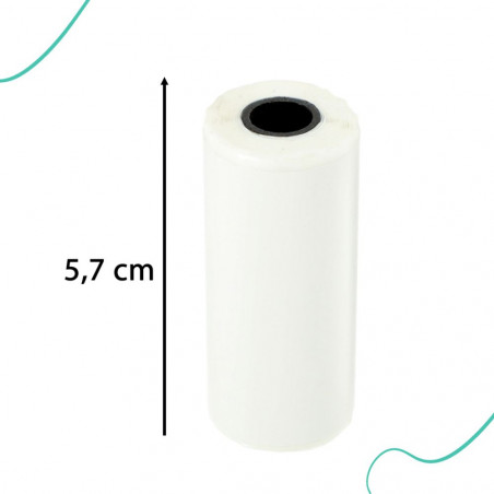 Lipnios terminės etiketės mini spausdintuvams 57 mm x 4,5 m, 5 vnt.