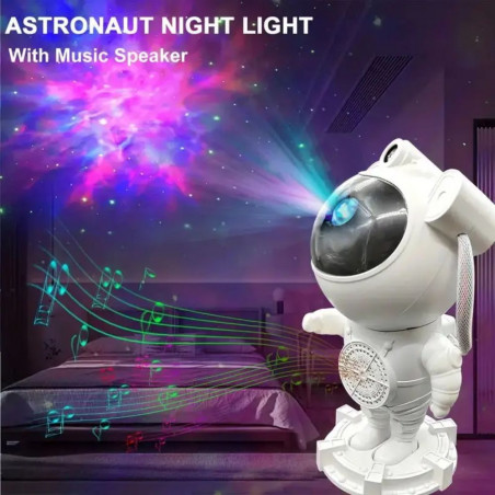 LED žvaigždyno projektorius astronautas Galaxy PRO BT