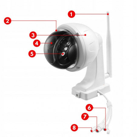 IP stebėjimo kamera CM02 SD19W