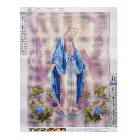 Deimantinė mozaika Mergelė Marija 25x35 cm