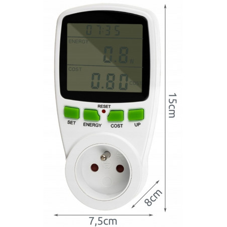 Energijos suvartojimo matavimo prietaisas - vatmetras IZ01