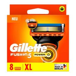 Gillette Fusion POWER skutimosi peiliukai 8 vnt.