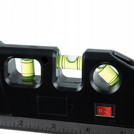 Lazerinis gulsčiukas su matavimo rulete BL01