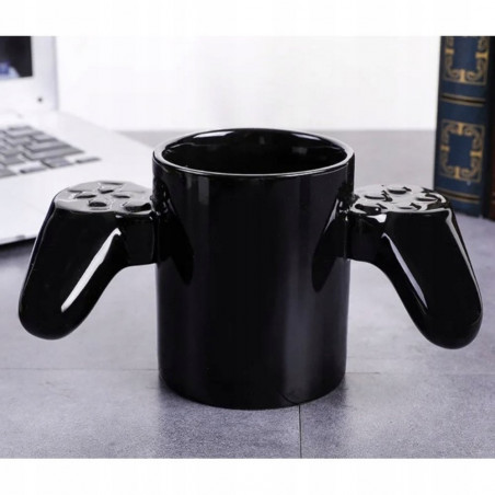 Pultelio formos žaidėjo puodelis, juodas 380 ml