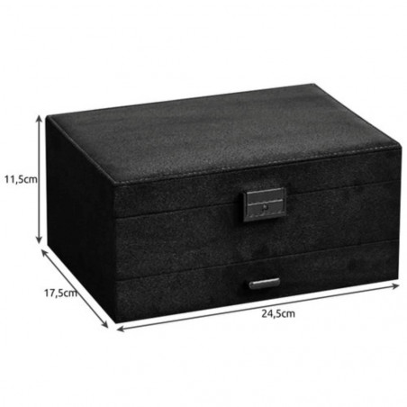 Papuošalų dėžutė PD13 juoda