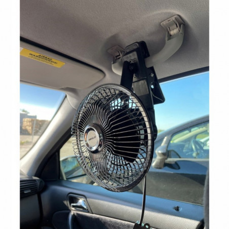Prisegamas automobilinis ventiliatorius 12V