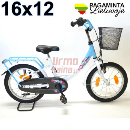 Vaikiškas dviratis, 16 x 12, Polar white