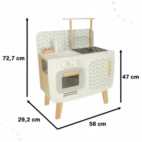 Medinė virtuvė su priedais LULILO Retro 74 cm