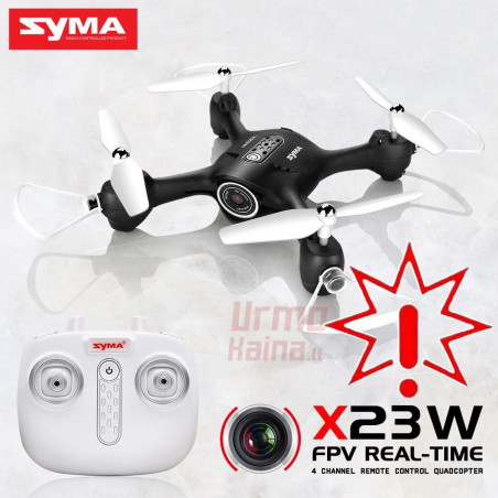 Dronas Syma X23W, juodas (Prekė su defektu 9902026)