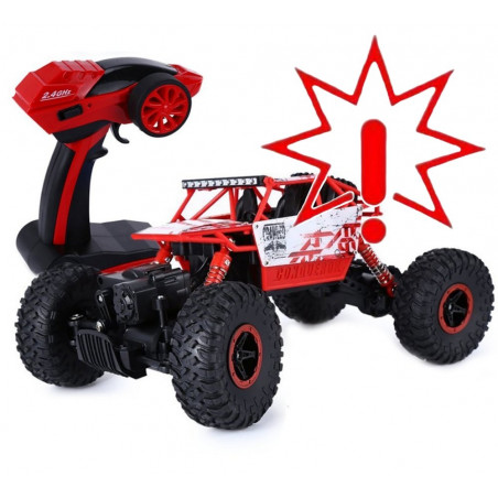 RC mašinėlė su pultu Rock Crawler 1:18 4WD, žalias (Prekė su defektu 9902060)