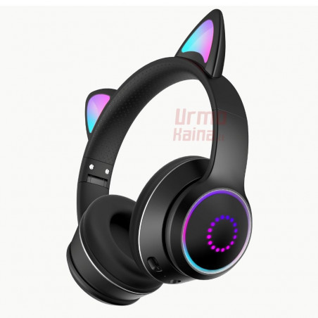 Žaidimų ausinės Cat Ears RGB K26