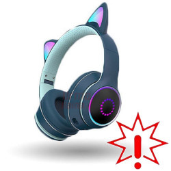 Žaidimų ausinės Cat Ears RGB K26 (Prekė su defektu 9902100)