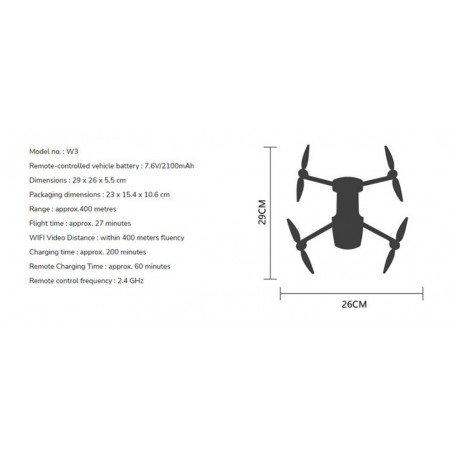 Dronas su kamera Syma W3 EIS 2K GPS