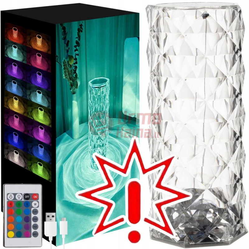 Stalinis šviestuvas su krištolo efektu RGB KR001 (Prekė su defektu 9902201)