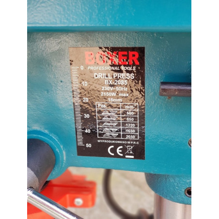 Elektrinės gręžimo staklės BOXER BX2085 2150W
