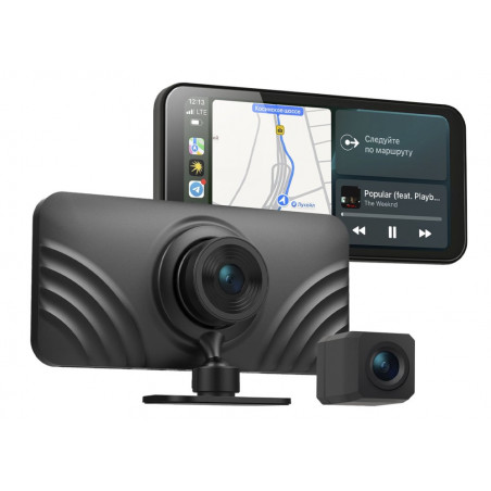 Vaizdo registratorius Neoline Smartway, 2-jų kamerų, 4K su Android Auto ir Apple Carplay