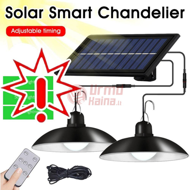 Lauko šviestuvų komplektas Solar 2x 90Lm (Prekė su defektu 9902204) Lauko šviestuvų komplektas Solar 2x 90Lm (Prekė su defektu 9902204)