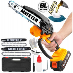 Akumuliatorinis grandininis genėjimo pjūklas MEISTER MS001E 6 ir 8", 850 W