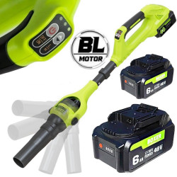 Akumuliatorinis lapų pūstuvas Boxer BX111 800 m³/h su 2 akumuliatoriais